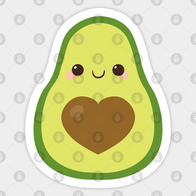 Avocado Sticker by NovaSammy